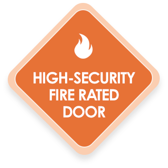 high security fire rated door symbol