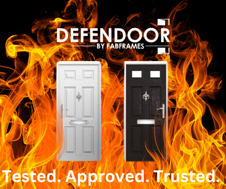 Fire rated composite fire doors